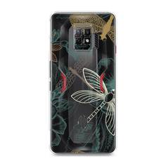Силиконовый чехол "Тени стрекоз" на ZTE Nubia Red Magic 7 Pro Awog