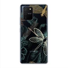 Силиконовый чехол "Тени стрекоз" на Samsung Galaxy A91 Awog