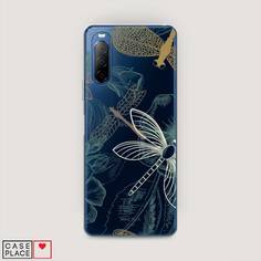 Силиконовый чехол "Тени стрекоз" на Sony Xperia 10 II Awog