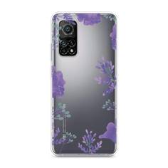 Чехол Awog "Сиреневая цветочная рамка" для Xiaomi Mi 10T Pro