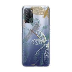 Силиконовый чехол "Тени стрекоз" на Oppo A55 Awog