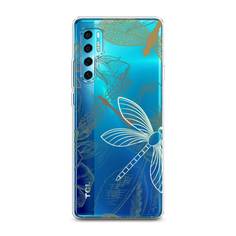 Силиконовый чехол "Тени стрекоз" на TCL 20 Pro 5G Awog