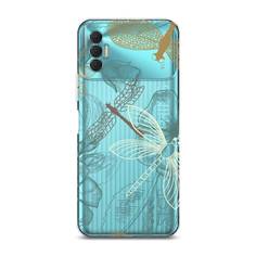 Силиконовый чехол "Тени стрекоз" на Tecno Spark 8P Awog