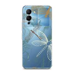 Силиконовый чехол "Тени стрекоз" на Infinix Note 12 G96 Awog