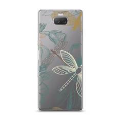 Силиконовый чехол "Тени стрекоз" на Sony Xperia 10 Awog