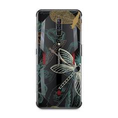 Силиконовый чехол "Тени стрекоз" на ZTE Nubia Red Magic 6 Awog