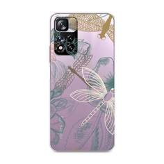 Силиконовый чехол "Тени стрекоз" на Xiaomi Redmi Note 11 Pro Plus Awog