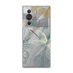 Силиконовый чехол "Тени стрекоз" на ZTE Nubia Z40 Pro Awog