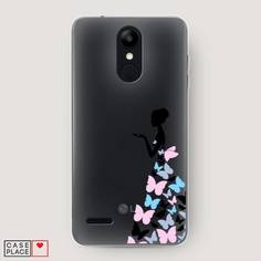 Чехол Awog "Платье из бабочек" для LG K9 (K8 2018)