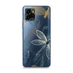 Силиконовый чехол "Тени стрекоз" на Vivo Y15s Awog