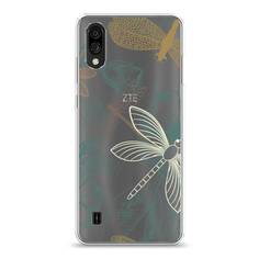 Силиконовый чехол "Тени стрекоз" на ZTE Blade A5 (2020) Awog