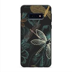 Матовый силиконовый чехол "Тени стрекоз" на Samsung Galaxy S10E Awog