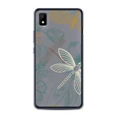 Силиконовый чехол "Тени стрекоз" на ZTE Blade L210 Awog