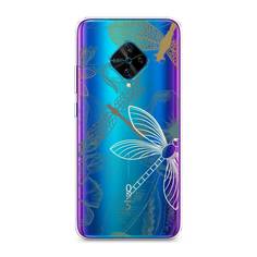 Силиконовый чехол "Тени стрекоз" на Vivo Y9s Awog