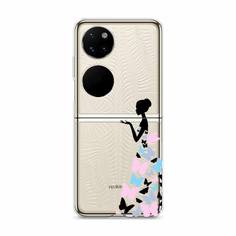 Чехол Awog "Платье из бабочек" для Huawei P50 pocket