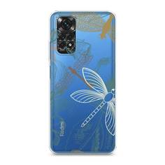 Силиконовый чехол "Тени стрекоз" на Xiaomi Redmi Note 11S Awog