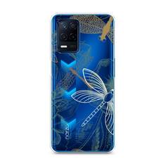 Силиконовый чехол "Тени стрекоз" на Realme Narzo 30 5G Awog