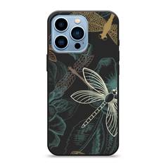 Матовый силиконовый чехол "Тени стрекоз" на Apple iPhone 13 Pro Awog