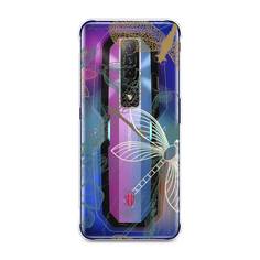 Силиконовый чехол "Тени стрекоз" на ZTE Nubia Red Magic 7 Awog