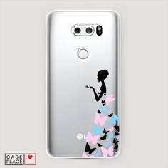 Чехол Awog "Платье из бабочек" для LG V35 ThinQ