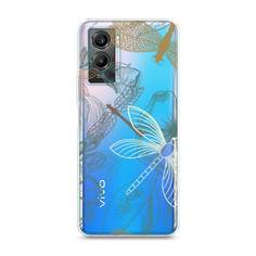 Силиконовый чехол "Тени стрекоз" на Vivo Y55s 5G Awog