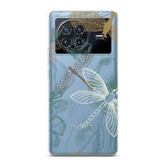 Силиконовый чехол "Тени стрекоз" на Vivo X Note Awog