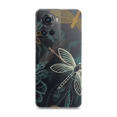 Силиконовый чехол "Тени стрекоз" на OnePlus Ace Awog