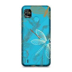 Силиконовый чехол "Тени стрекоз" на Tecno POP 5 Awog