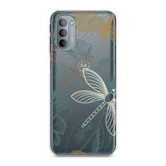 Силиконовый чехол "Тени стрекоз" на Motorola Moto G31 Awog