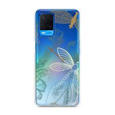Силиконовый чехол "Тени стрекоз" на Oppo A54 Awog