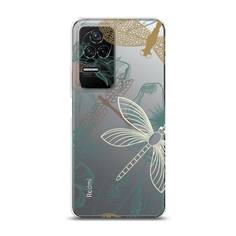 Силиконовый чехол "Тени стрекоз" на Xiaomi Poco F4 Awog