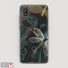 Силиконовый чехол "Тени стрекоз" на Alcatel 1B (2020) 5002D Awog