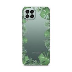 Силиконовый чехол "Листья папоротника рамка" на Samsung Galaxy M33 Awog