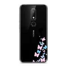 Чехол Awog "Платье из бабочек" для Nokia X6 2018