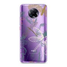 Силиконовый чехол "Тени стрекоз" на Xiaomi Poco F2 Pro Awog