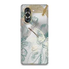 Силиконовый чехол "Тени стрекоз" на Huawei Nova 10 Awog