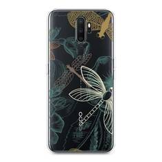 Силиконовый чехол "Тени стрекоз" на Oppo A9 (2020) Awog