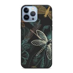Матовый силиконовый чехол "Тени стрекоз" на Apple iPhone 13 Pro Max Awog