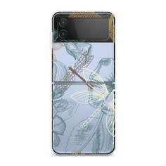 Силиконовый чехол "Тени стрекоз" на Samsung Galaxy Z Flip 4 Awog