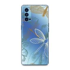Силиконовый чехол "Тени стрекоз" на Oppo Reno 4 Pro 5G Awog