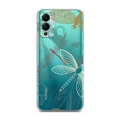 Силиконовый чехол "Тени стрекоз" на Infinix Hot 12 Play Awog