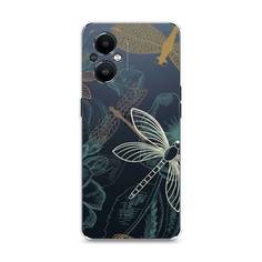 Силиконовый чехол "Тени стрекоз" на OnePlus Nord N20 5G Awog