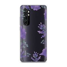 Чехол Awog "Сиреневая цветочная рамка" для Xiaomi Mi Note 10 lite