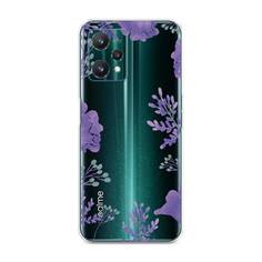 Чехол Awog "Сиреневая цветочная рамка" для Realme 9 Pro
