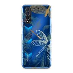Силиконовый чехол "Тени стрекоз" на Realme Narzo 30 4G Awog