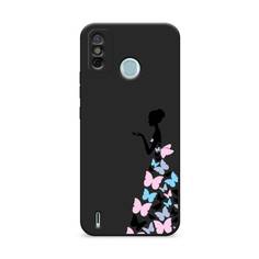 Чехол Awog "Платье из бабочек" для Tecno Spark 6 GO