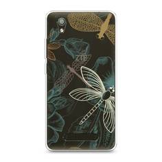 Силиконовый чехол "Тени стрекоз" на ZTE Blade X3 Awog
