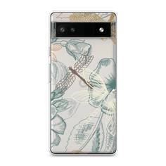 Силиконовый чехол "Тени стрекоз" на Google Pixel 6A Awog
