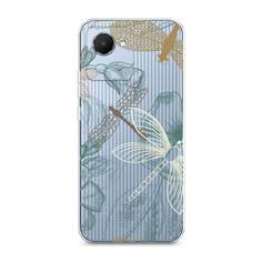 Силиконовый чехол "Тени стрекоз" на Realme C30 Awog