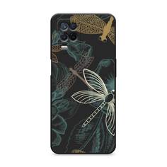 Матовый силиконовый чехол "Тени стрекоз" на Realme Narzo 30 5G Awog